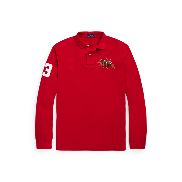 Polo coupe ajustée triple poney