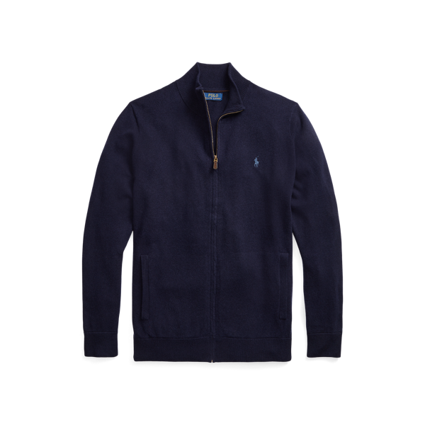 Pull entièrement zippé en mérinos