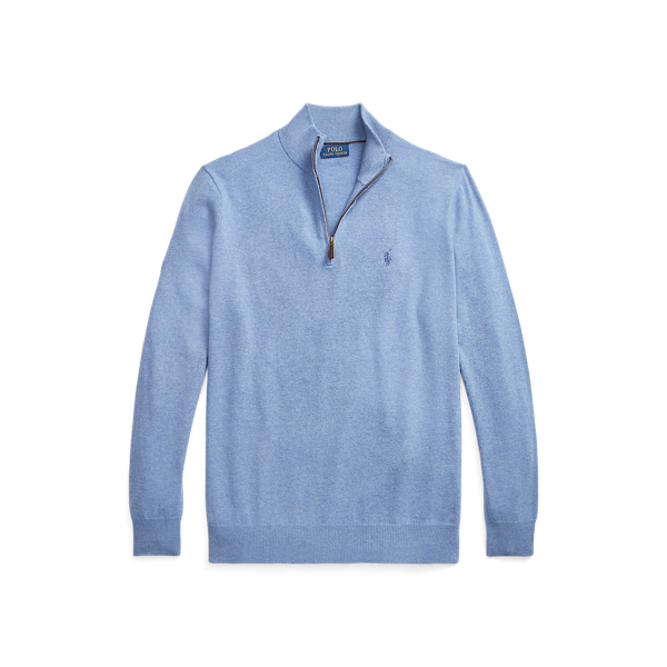 Pull demi-zippé en mérinos