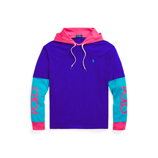 T-shirt à capuche coupe classique à logo