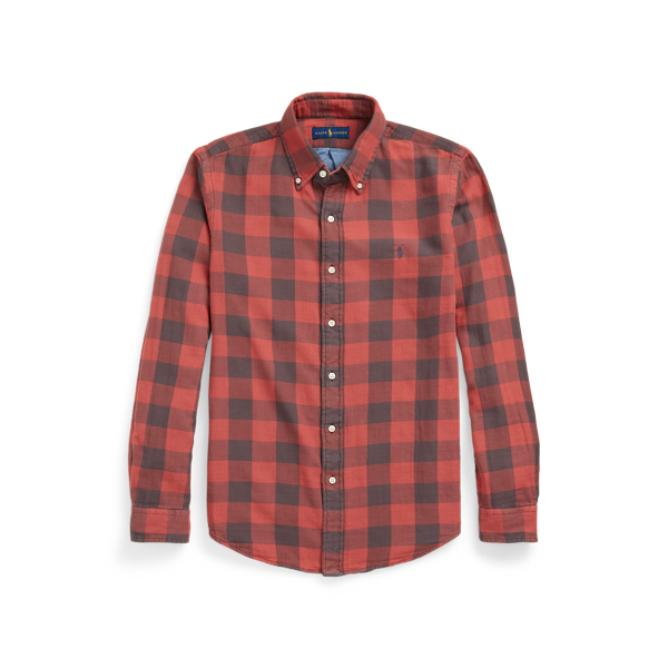 Chemise écossaise ajustée double face