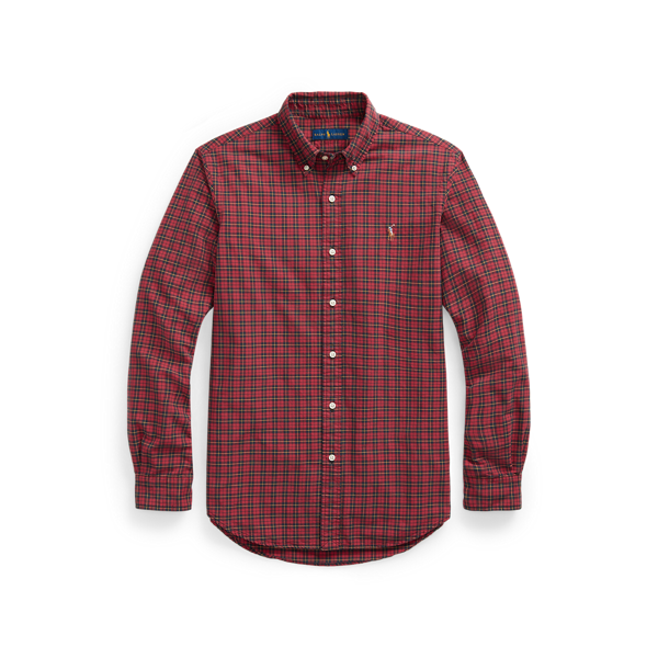 Chemise Oxford écossaise cintrée