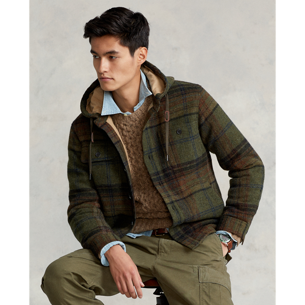 Tartan Shetland Wool Shirt Jacket