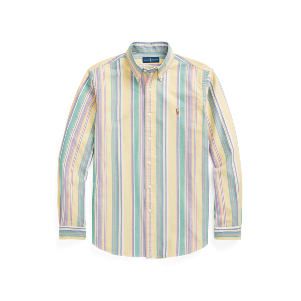 Chemise Oxford ajustée à rayures