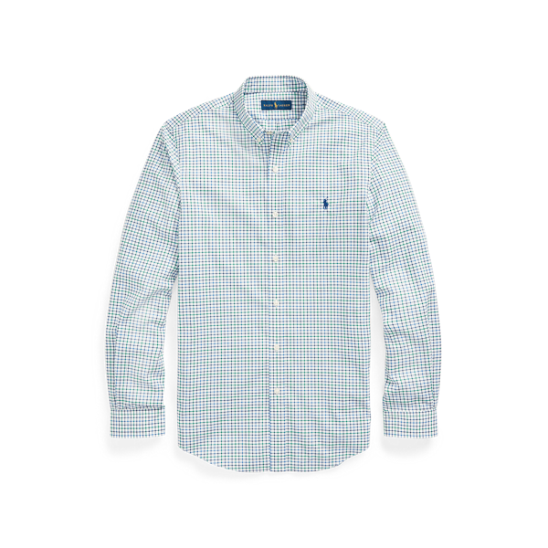 Chemise écossaise en popeline