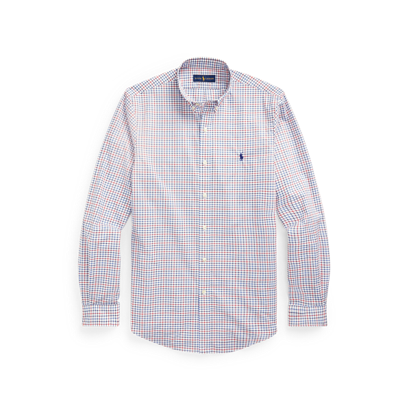 Chemise écossaise en popeline