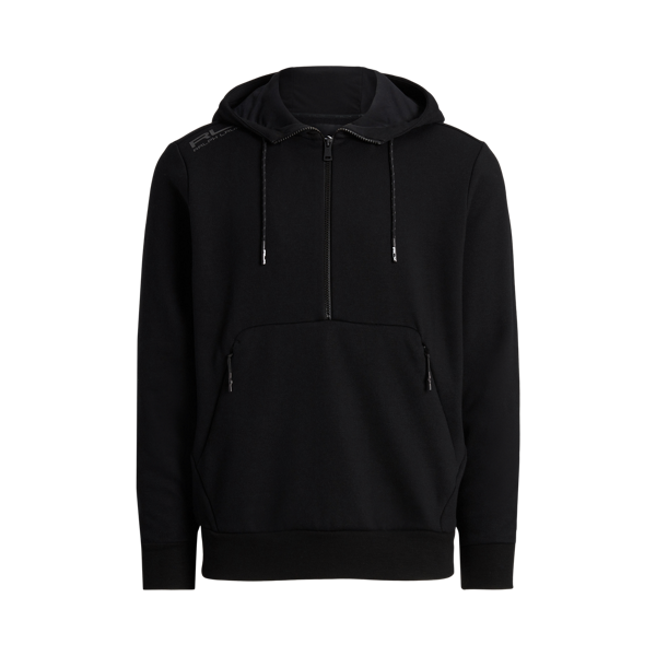 Sweat à capuche demi-zippé en molleton