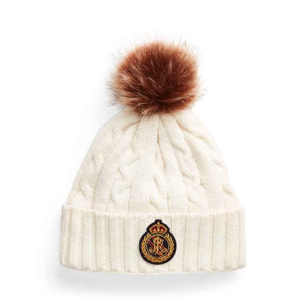 Bonnet torsadé à pompon