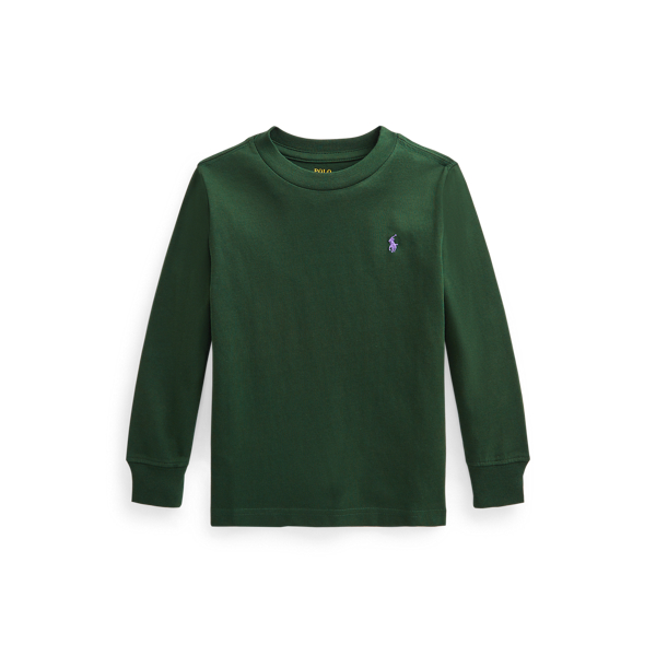 Polo Ralph Lauren Kids' Cotton Jersey Long-sleeve Tee In Fall Royal