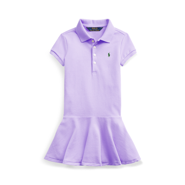 Stretch Mesh Polo Dress