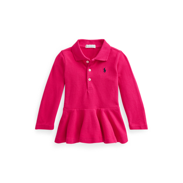 Polo en coton piqué à basque