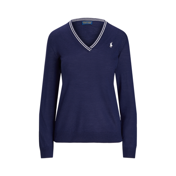 Pull col en V en mérinos