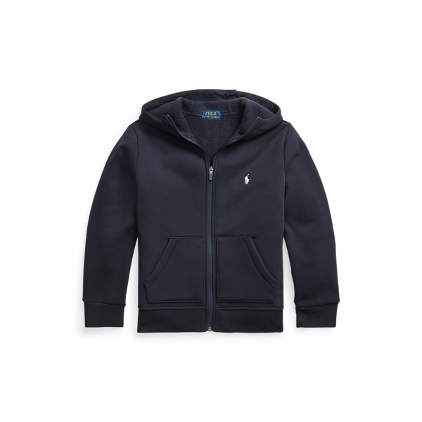 Sweat à capuche zippé en molleton