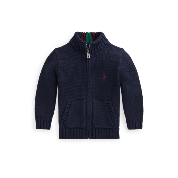 Cotton Full-Zip Sweater