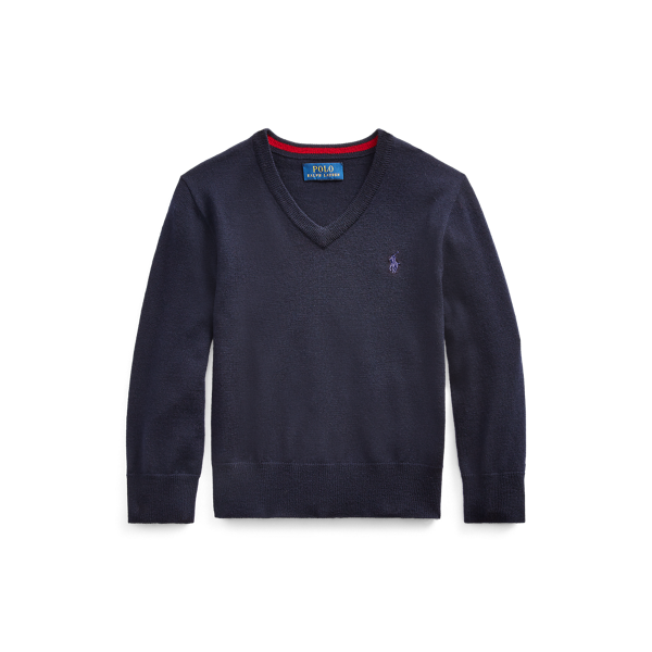 Pull col en V en mérinos