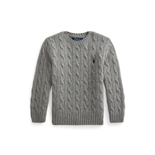 Pull en laine et cachemire torsadé