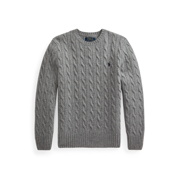 Pull en laine et cachemire torsadé