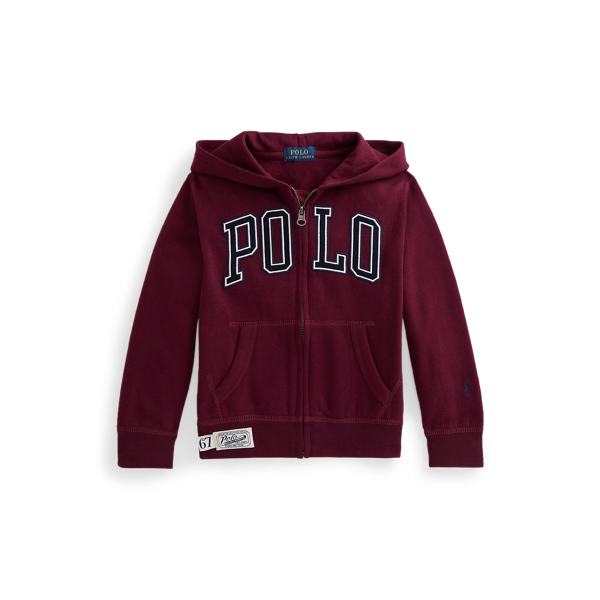 Sweat à capuche logo en molleton