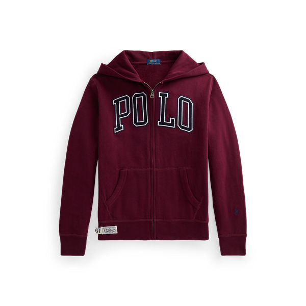 Sweat à capuche logo en molleton