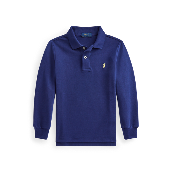 Polo à manches longues en piqué