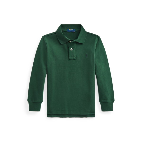 Polo à manches longues en piqué