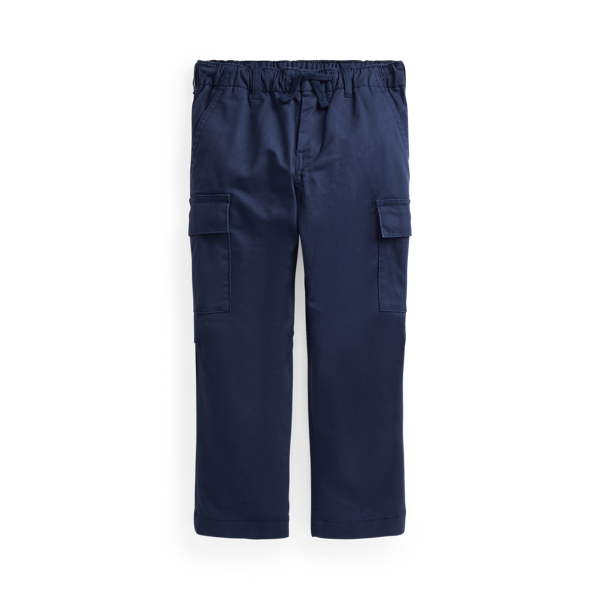Pantalon cargo slim en sergé stretch