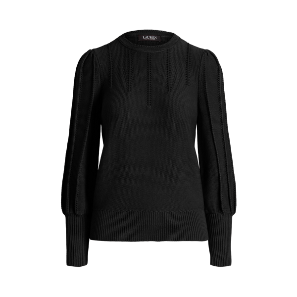 Pull à manches bouffantes en coton