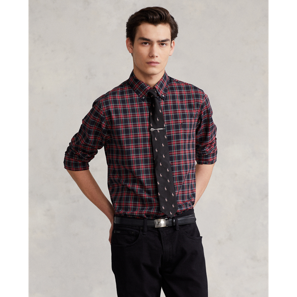 Classic Fit Plaid Twill Shirt