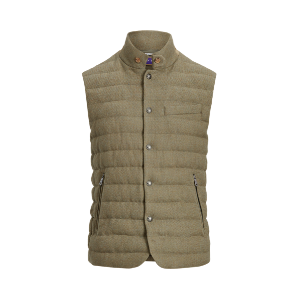 Gilet en duvet Whitwell en tweed