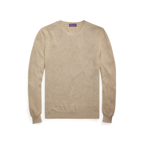 Pull texturé en soie et cachemire