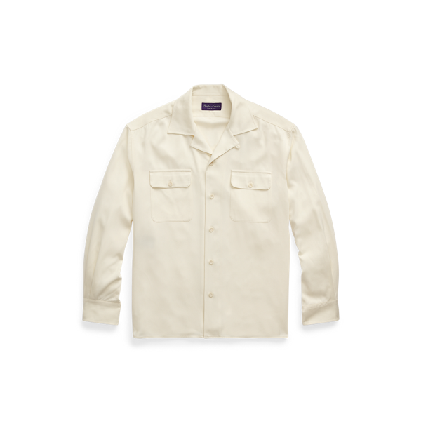 Chemise safari en sergé