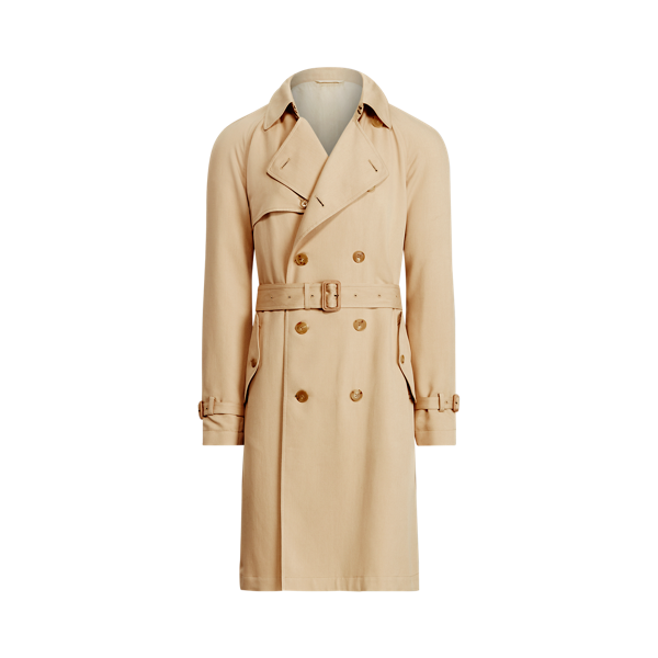 Trench-coat hydrofuge en soie