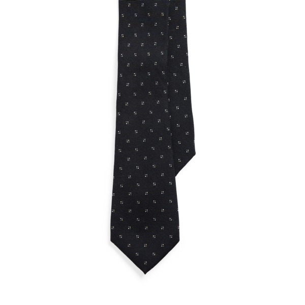 Cravate à motif en cachemire et soie