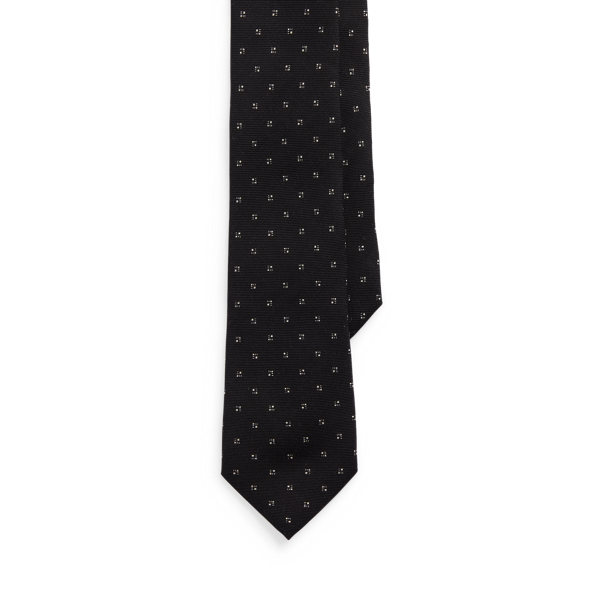 Cravate à motif en cachemire et soie