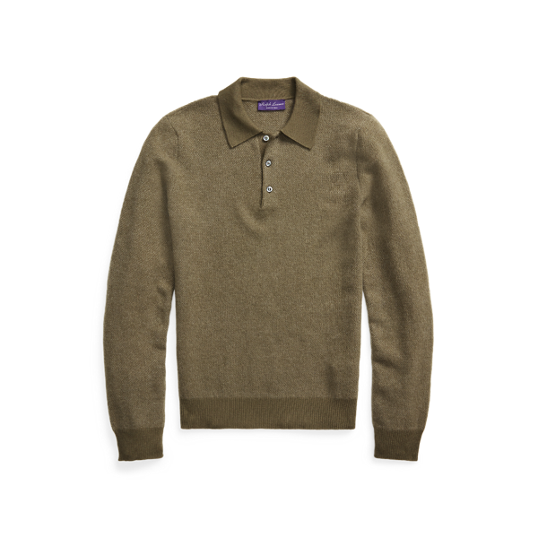 Pull col polo en cachemire