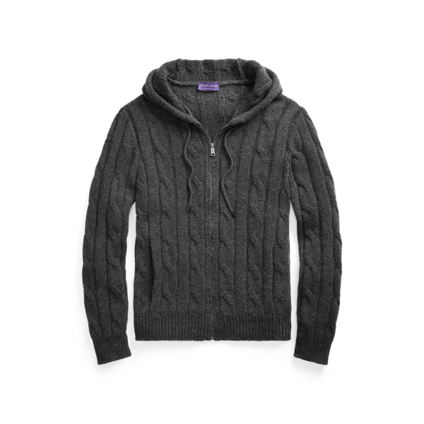 Pull entièrement zippé en cachemire