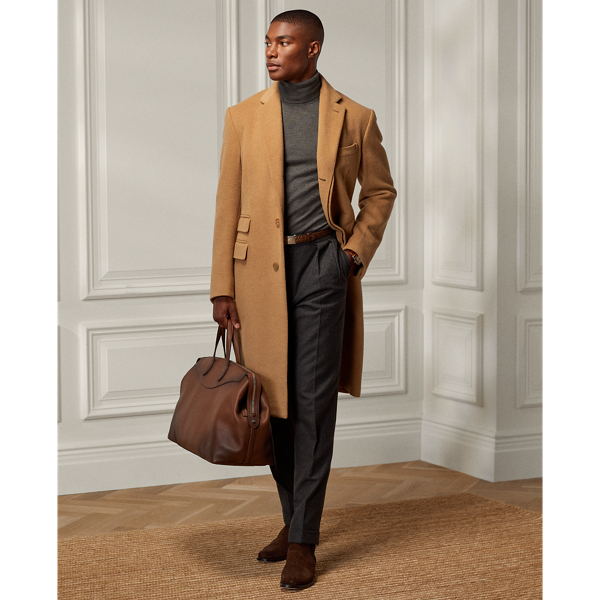 Top 69+ imagen ralph lauren wool coat mens