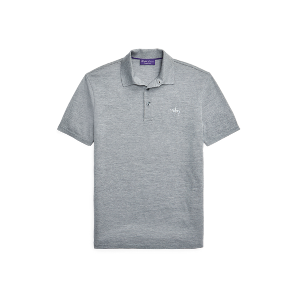 Polo en piqué de laine