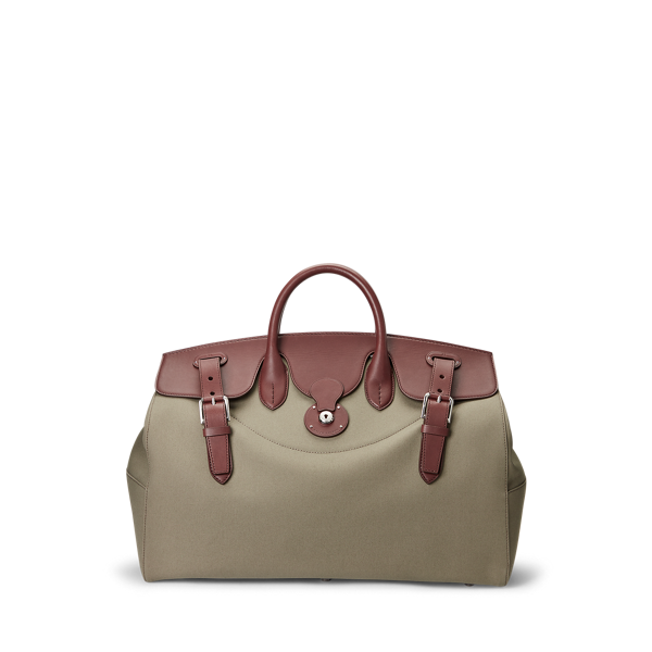 Sac Cooper en toile bordé de cuir