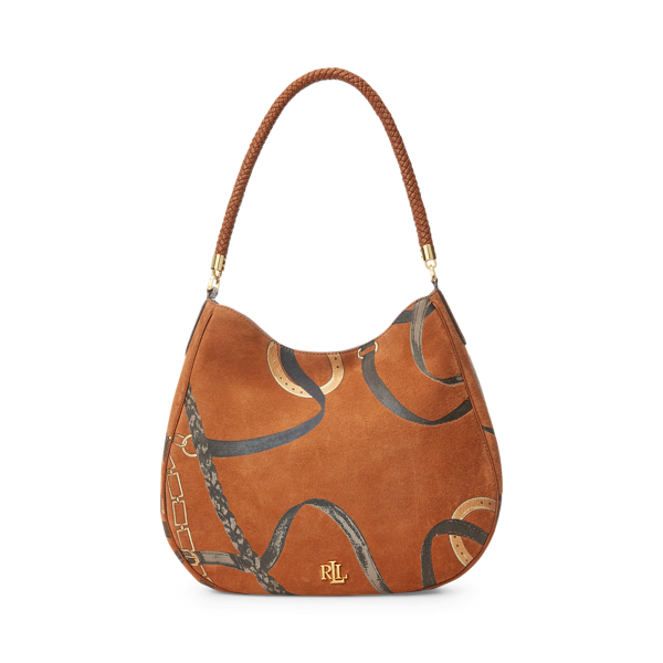 Sac à bandoulière Charli en daim à motif