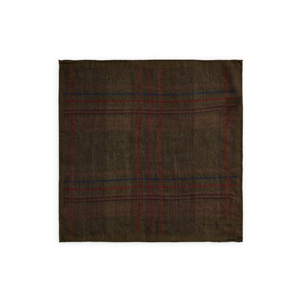 Pochette en laine à motif tartan