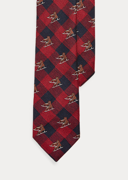 God geboren vooroordeel Smalle geruite wollen stropdas voor Men | Ralph Lauren® BE