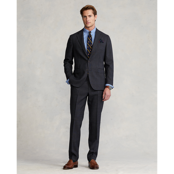 Search - Tag - Black Color Striped And Corded Design Casual Wool Men's Suit