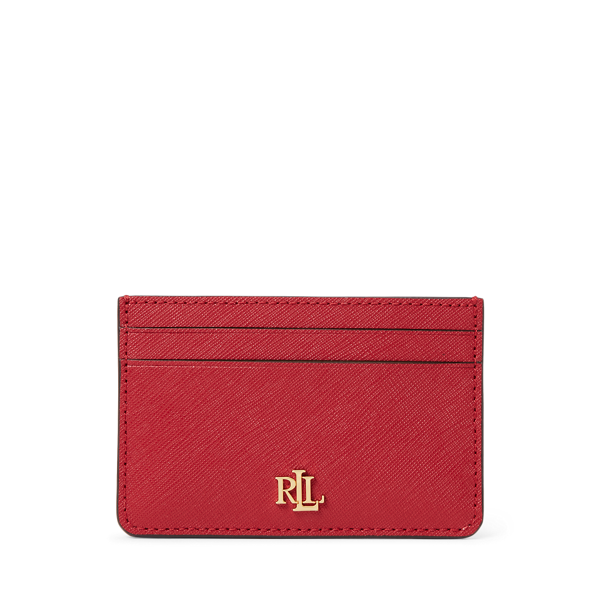 Porte-cartes en cuir à hachure croisée