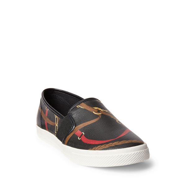 Lauren Jinny Faux-Leather Sneaker 2