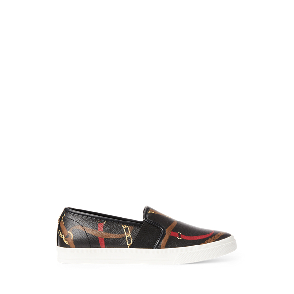 Lauren Jinny Faux-Leather Sneaker 1