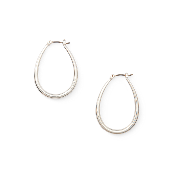 Créoles goutte d'eau en métal