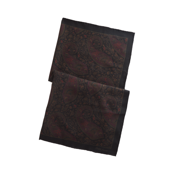 Foulard soie cachemire à motif cachemire