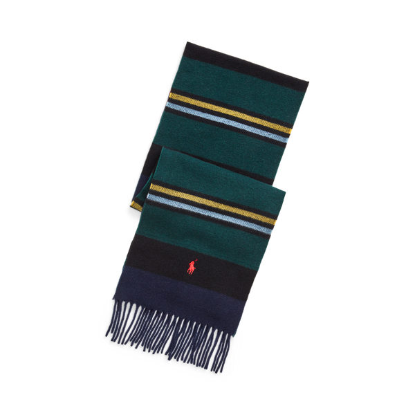 Écharpe rayée en cachemire
