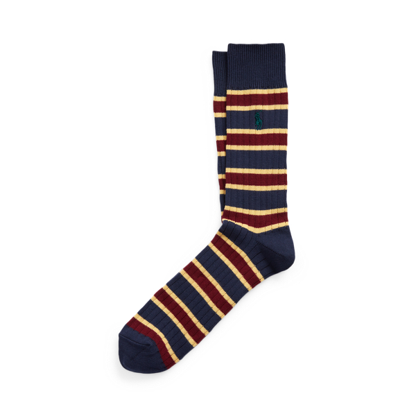 Polo Ralph Lauren Chaussettes hautes en coton mélangé rayé 1